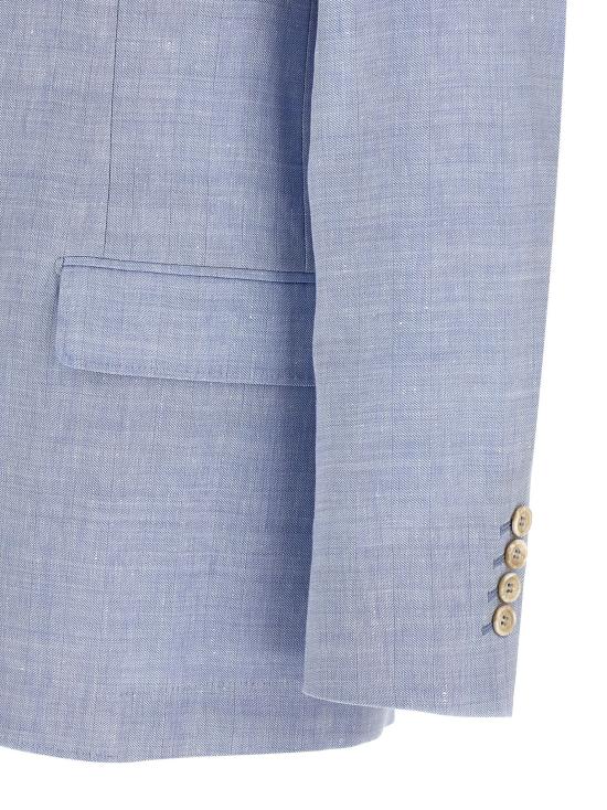 26SS 브루넬로 쿠치넬리 리넨 버진 울 블렌디드 셰브런 디컨스트럭티드 블레이저 MZ4087BTDC024 - BRUNELLO CUCINELLI