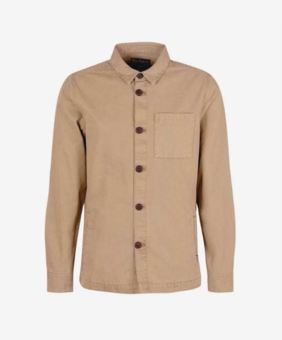 26SS 바버 워시드 코튼 오버셔츠 MOS0281 MOS ST17