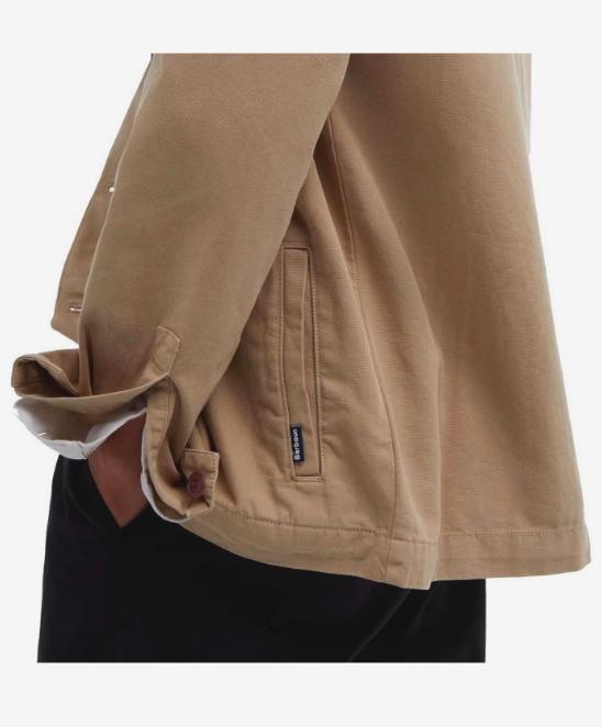 26SS 바버 워시드 코튼 오버셔츠 MOS0281 MOS ST17 - BARBOUR