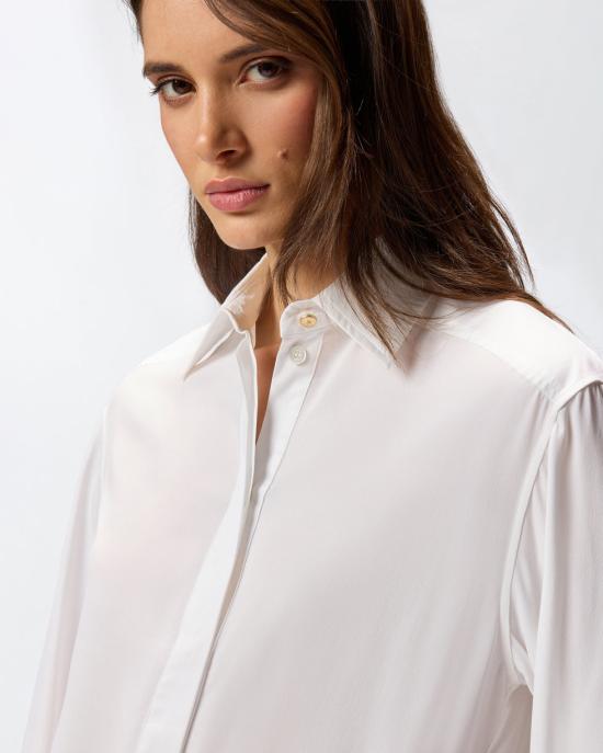 26SS 핑코 셔츠 105434A2TG Z05 Bianco biancaneve - PINKO