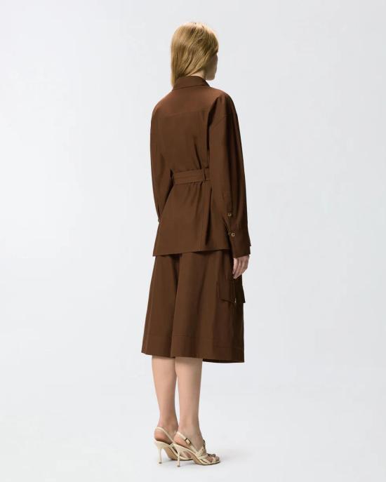 26SS 핑코 수트 자켓 106153A2ER L78 Marrone terra x piante - PINKO