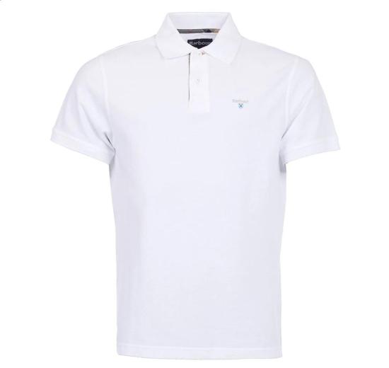 26SS 바버 폴로 티셔츠 MML0012 MML WH11 White dress