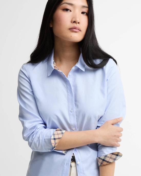 26SS 바버 셔츠 LSH1409 LSH BL13 Pale blue hessian tartan - BARBOUR