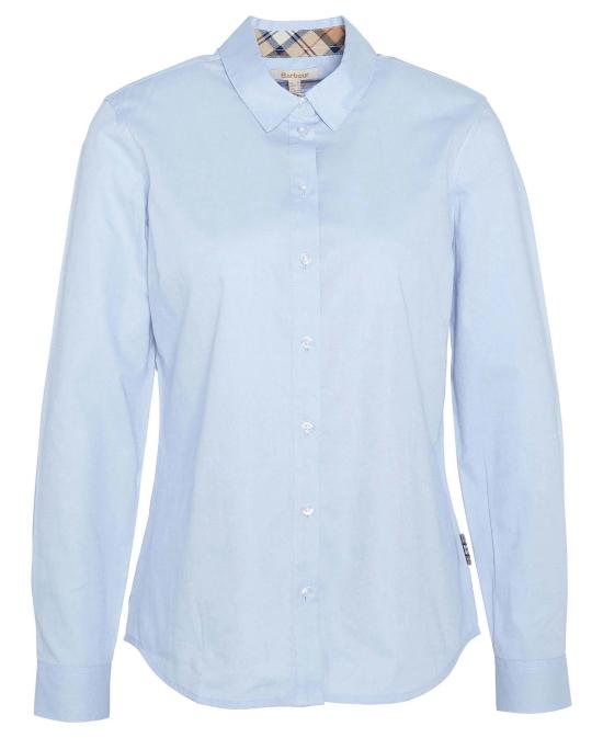 26SS 바버 셔츠 LSH1409 LSH BL13 Pale blue hessian tartan