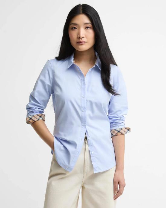 26SS 바버 셔츠 LSH1409 LSH BL13 Pale blue hessian tartan - BARBOUR