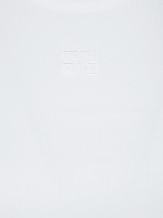 26SS 가니 토널 로고 코튼 립 탱크탑 A1050172 151 - GANNI