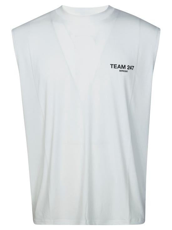 26SS 247 REPRESENT 민소매 티셔츠 247M100139 72 BIANCO