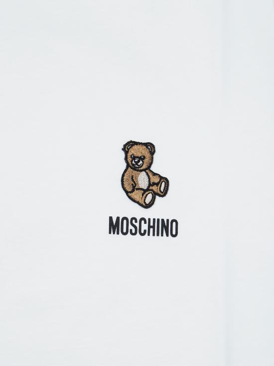 26SS [키즈] 모스키노 티셔츠 HUM05TLAA02 10063 BIANCO - MOSCHINO