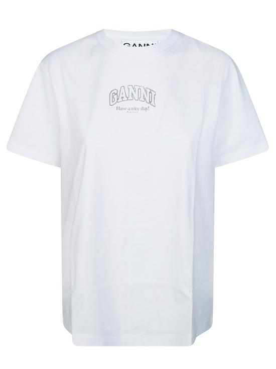 26SS 가니 로고 에센셜 티셔츠 A1050057 151 BIANCO