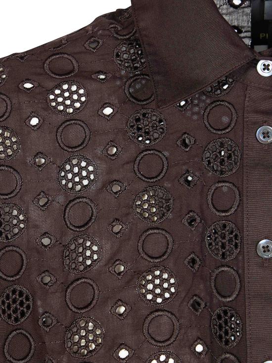 26SS 핑코 셔츠 106277A35P M28 MARRONE - PINKO