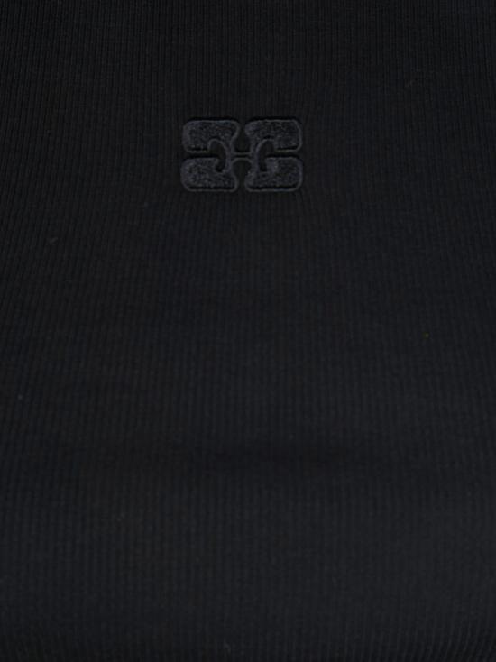 26SS 가니 토널 로고 코튼 립 탱크탑 A1050172 099 - GANNI