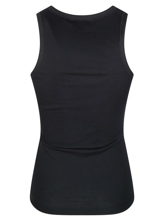 26SS 가니 토널 로고 코튼 립 탱크탑 A1050172 099 - GANNI