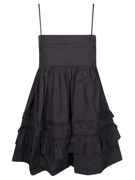 26SS 가니 프릴 슬리브리스 미니 드레스 A1030207 099