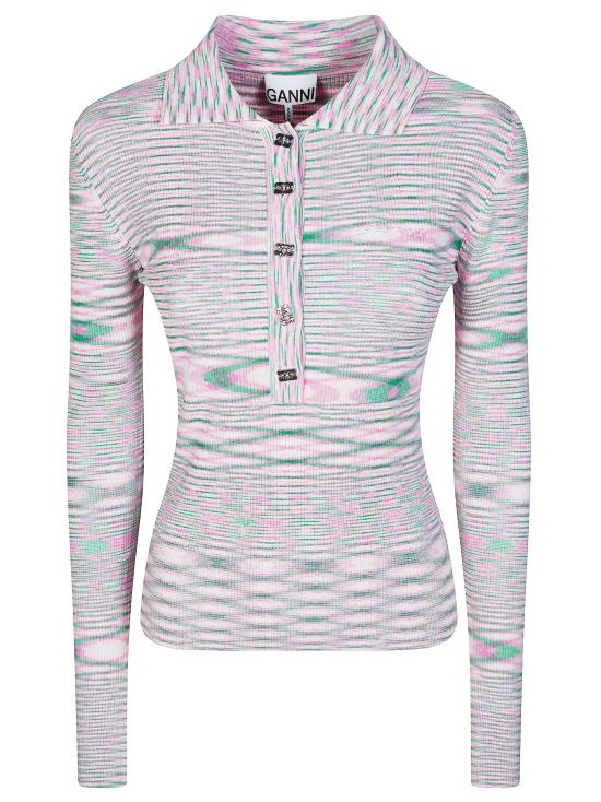 26SS 가니 스페이스다이드 폴로셔츠 A1070072 868 ROSA