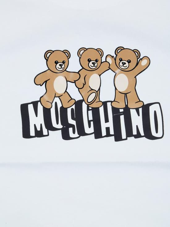 26SS [키즈] 모스키노 티셔츠 HUM05PLAA23 10101 BIANCO - MOSCHINO