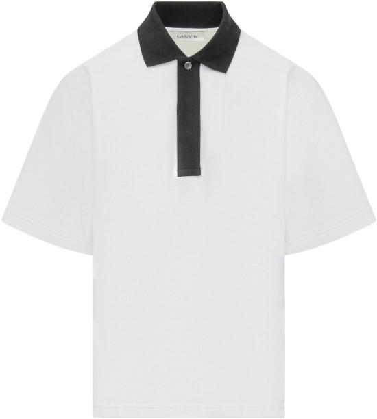 26SS 랑방 폴로 티셔츠 RMPL0007J042P2600 WHITE