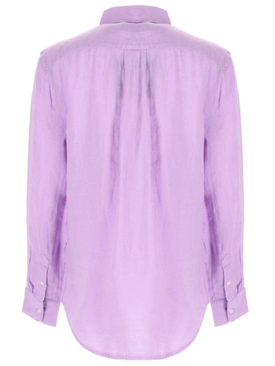 26SS 폴로 랄프로렌 포니 자수 리넨 셔츠 (211970730009) 211970730 513LIGHTMAUVE PURPLE - POLO RALPH LAUREN