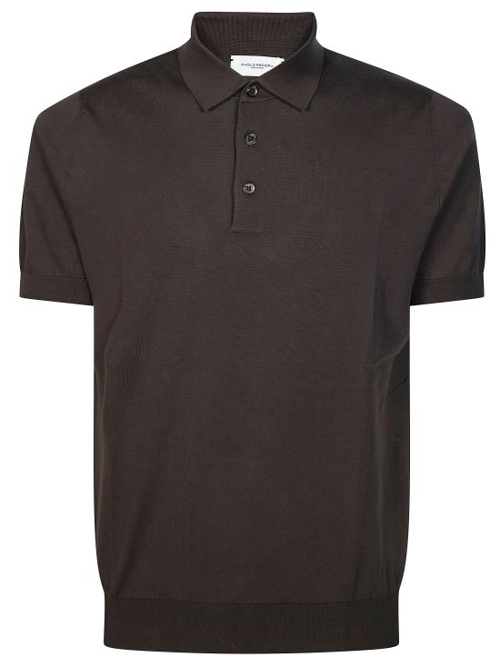 26SS 파올로페코라 폴로 티셔츠 A007F100 2345 MARRONE