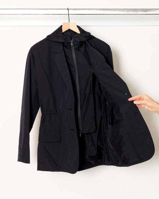  티비 자켓 테크 아노락 블레이저 블랙 - TIBI