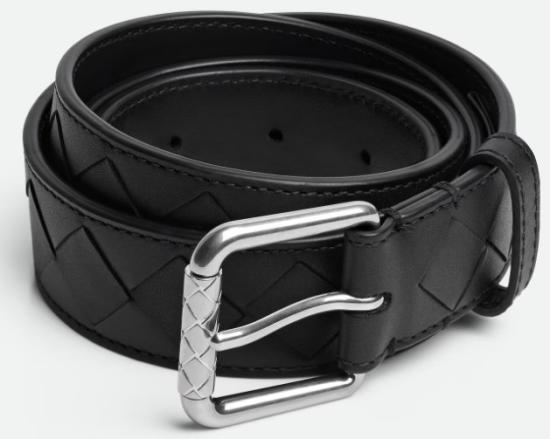 26SS 보테가베네타 가죽 벨트 855892VCPQ4 8803 BLACKSILVER