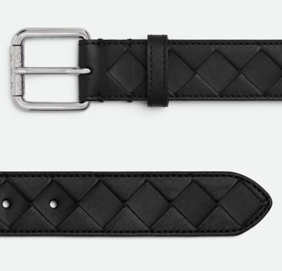 26SS 보테가베네타 가죽 벨트 855892VCPQ4 8803 BLACKSILVER - BOTTEGA VENETA