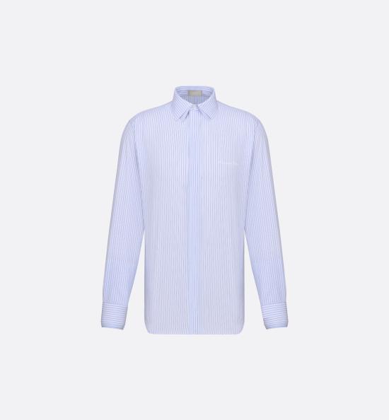  디올 긴팔 셔츠 483C555B5980 070 BLANC
