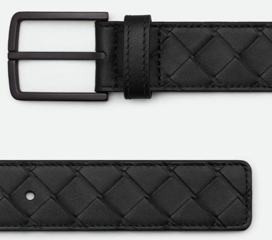 26SS 보테가베네타 가죽 벨트 609182V4KF1 8984 BLACKNEROOPACO - BOTTEGA VENETA