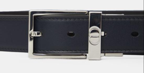  디올 가죽 벨트 4435PLVVZ H16Q Black navy H16Q - DIOR