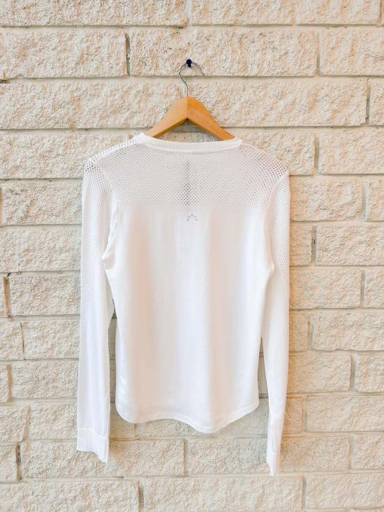  발리 긴팔 티셔츠 바를리 사미아 심리스  화이트 - VARLEY