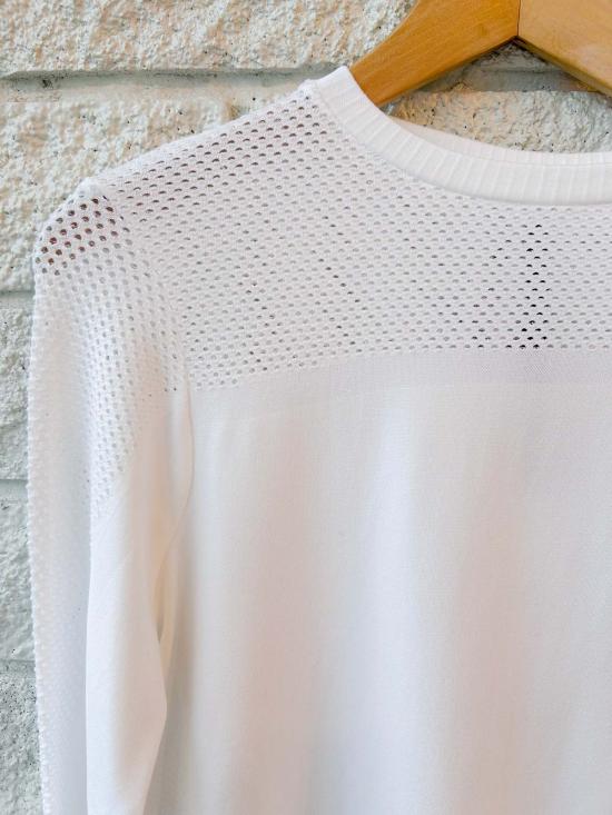  발리 긴팔 티셔츠 바를리 사미아 심리스  화이트 - VARLEY