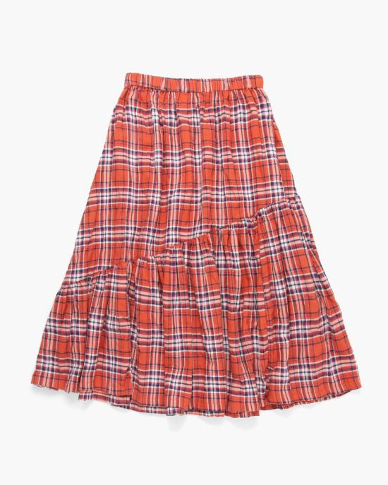  헤이갱 미디 스커트 헤이 갱 더 랜치  레드 - HEY GANG