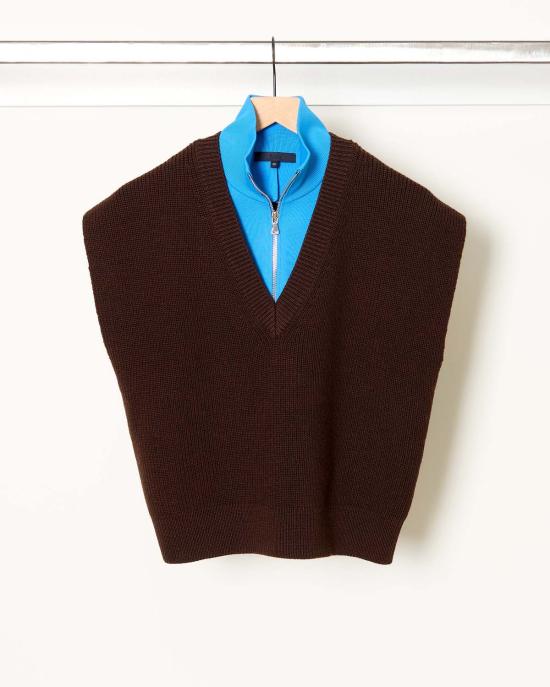  티비 베스트 카디건 스티치 스웨터