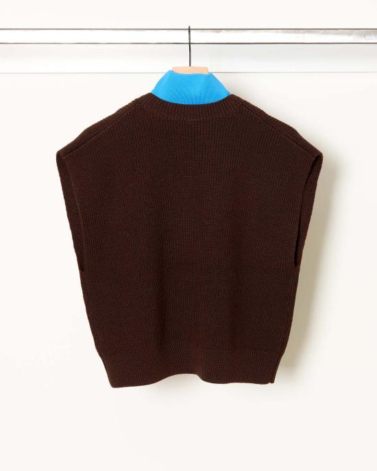  티비 베스트 카디건 스티치 스웨터 - TIBI