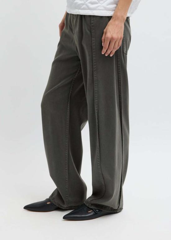  티비 스트레이트 팬츠 트윌 턱  그레이 - TIBI