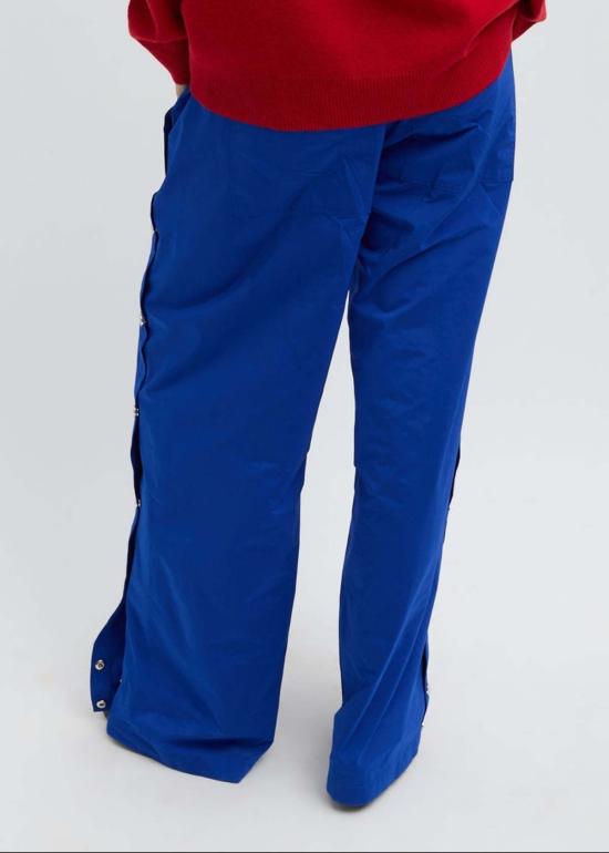  티비 스트레이트 팬츠 나일론 스냅 조거 팬츠 - TIBI