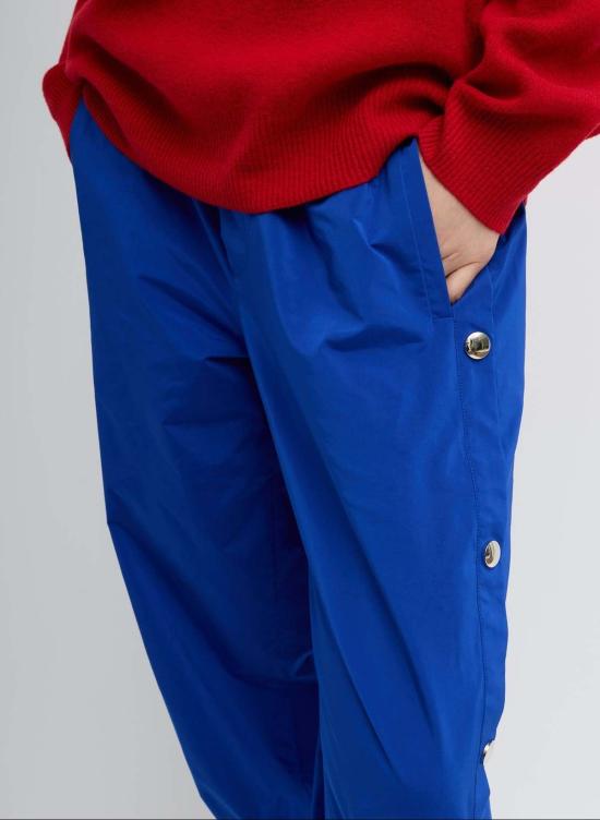  티비 스트레이트 팬츠 나일론 스냅 조거 팬츠 - TIBI