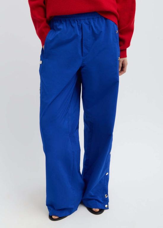  티비 스트레이트 팬츠 나일론 스냅 조거 팬츠 - TIBI