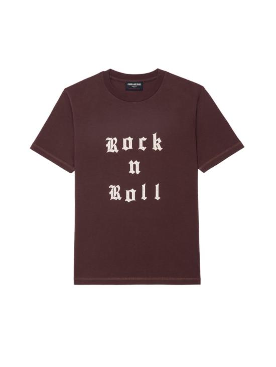 25FW 자딕앤볼테르 반팔 티셔츠 JWTS02868BURGUNDY Burgundy