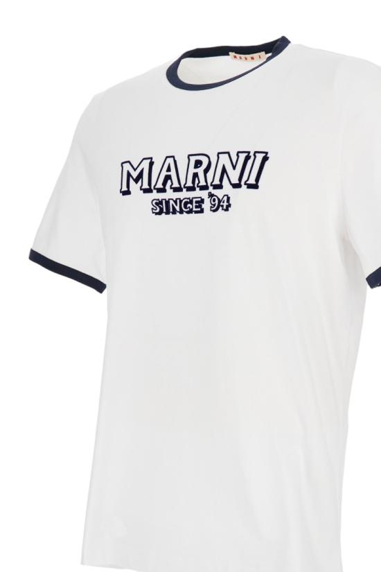 26SS 마르니 반팔 티셔츠 HUMU0198MPUSCY91LOW01 White - MARNI