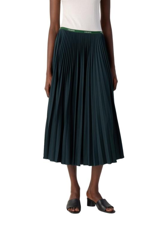 25FW 라코스테 롱 스커트 JF1402YZP Green