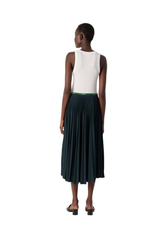 25FW 라코스테 롱 스커트 JF1402YZP Green - LACOSTE