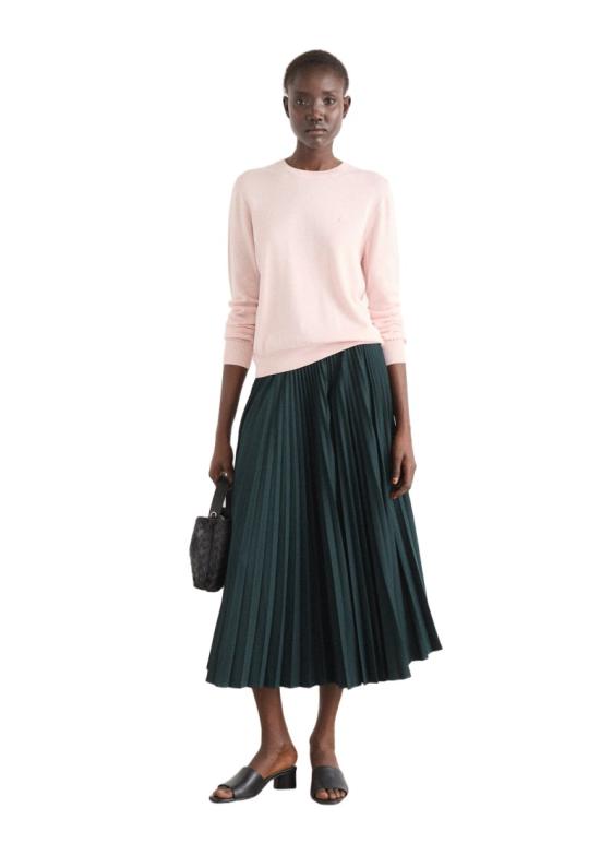 25FW 라코스테 롱 스커트 JF1402YZP Green - LACOSTE