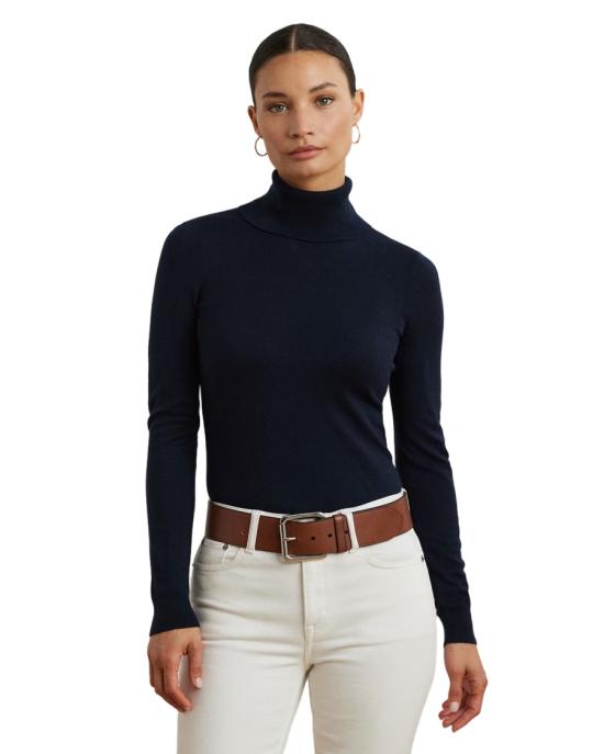 25FW 랄프 로렌 터틀넥 200940470002 Blue - RALPH LAUREN