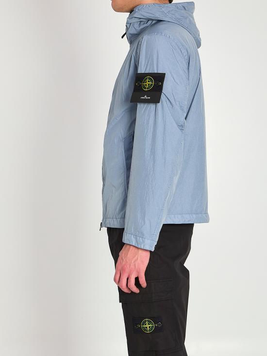 26SS 스톤 아일랜드 크링클 랩스 NY 윈드 레지스턴스 안티 드롭 후드 자켓 L1S154100001 LIGHT BLUE - STONE ISLAND
