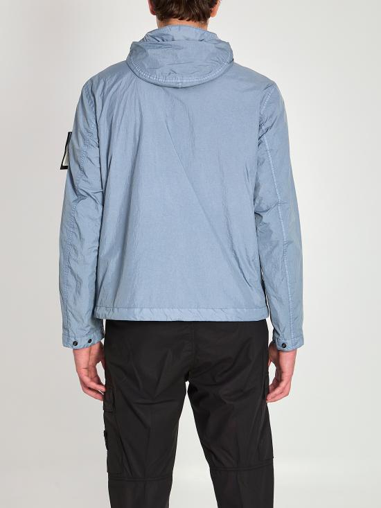 26SS 스톤 아일랜드 크링클 랩스 NY 윈드 레지스턴스 안티 드롭 후드 자켓 L1S154100001 LIGHT BLUE - STONE ISLAND