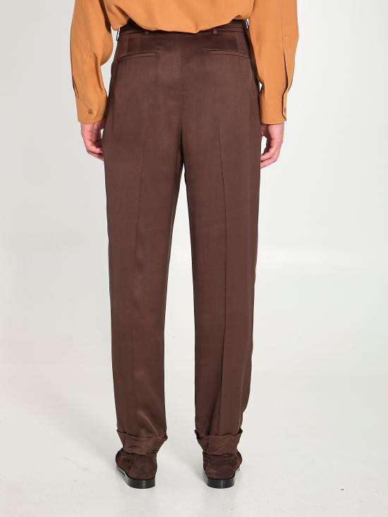 26SS 생로랑 스트레이트 팬츠 854428 BROWN - SAINT LAURENT