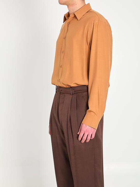 26SS 생로랑 긴팔 셔츠 862412 BROWN - SAINT LAURENT