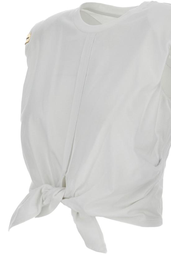 26SS 엘리자베타프랜치 민소매 티셔츠 MA01161E2270 White - ELISABETTA FRANCHI