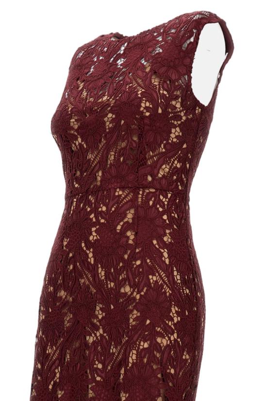 26SS 셀프 포트레이트 롱 원피스 RS26167MABUBURGUNDY Burgundy - SELF PORTRAIT