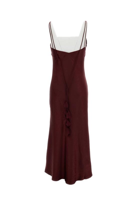 26SS 셀프 포트레이트 롱 원피스 RS26218MBUBURGUNDY Burgundy - SELF PORTRAIT